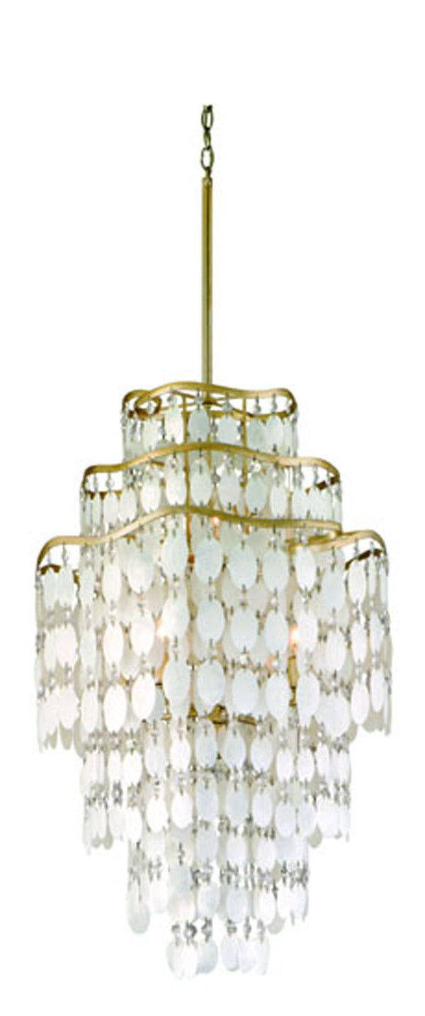 Corbett Lighting - 109-47 - Seven Light Pendant - Dolce - Champagne Leaf from Lighting & Bulbs Unlimited in Charlotte, NC