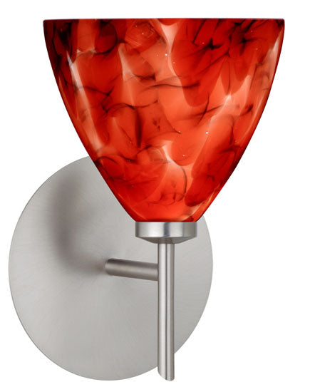 Besa - 1SW-177941-SN - One Light Wall Sconce - Mia - Satin Nickel from Lighting & Bulbs Unlimited in Charlotte, NC