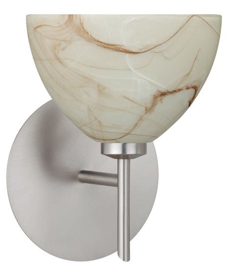 Besa - 1SW-467983-SN - One Light Wall Sconce - Brella - Satin Nickel from Lighting & Bulbs Unlimited in Charlotte, NC