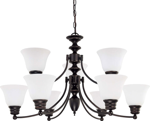 Nuvo Lighting - 60-3171 - Nine Light Chandelier - Empire - Mahogany Bronze from Lighting & Bulbs Unlimited in Charlotte, NC