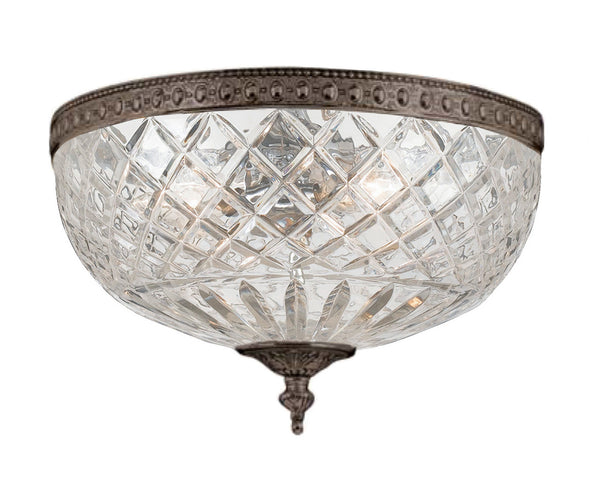 Crystorama - 117-12-EB - Three Light Ceiling Mount - Ceiling Mount - English Bronze from Lighting & Bulbs Unlimited in Charlotte, NC