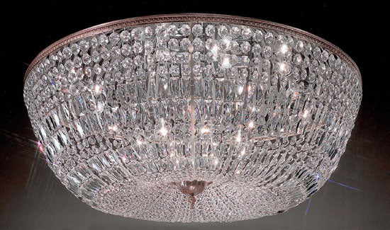Classic Lighting - 52048 MS I - 20 Light Flush/Semi-Flush Mount - Crystal Baskets - Millennium Silver from Lighting & Bulbs Unlimited in Charlotte, NC