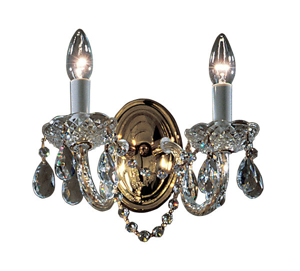 Classic Lighting - 8242 GP C - Two Light Wall Sconce - Monticello - Gold Color Plated from Lighting & Bulbs Unlimited in Charlotte, NC