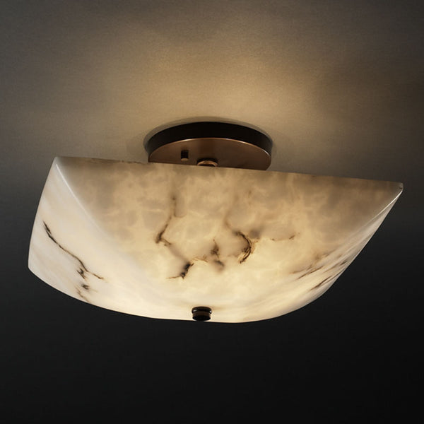 Justice Designs - FAL-9695-25-DBRZ - Semi-Flush Mount - LumenAria - Dark Bronze from Lighting & Bulbs Unlimited in Charlotte, NC