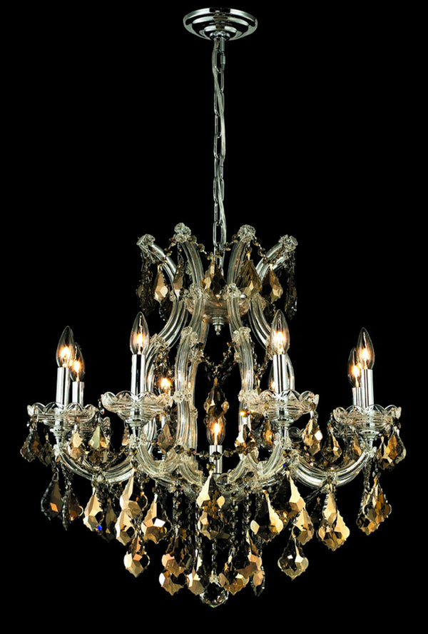 Elegant Lighting - 2800D26C-GT/RC - Nine Light Chandelier - Maria Theresa - Chrome from Lighting & Bulbs Unlimited in Charlotte, NC