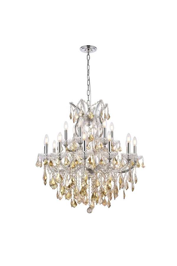 Elegant Lighting - 2800D30C-GT/RC - 19 light Chandelier - Maria Theresa - Chrome from Lighting & Bulbs Unlimited in Charlotte, NC