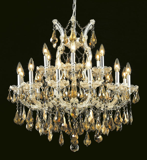 Elegant Lighting - 2801D30C-GT/RC - 19 light Chandelier - Maria Theresa - Chrome from Lighting & Bulbs Unlimited in Charlotte, NC
