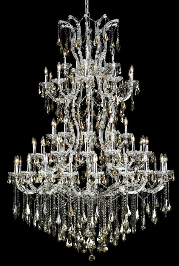 Elegant Lighting - 2801G54C-GT/RC - 61 Light Chandelier - Maria Theresa - Chrome from Lighting & Bulbs Unlimited in Charlotte, NC
