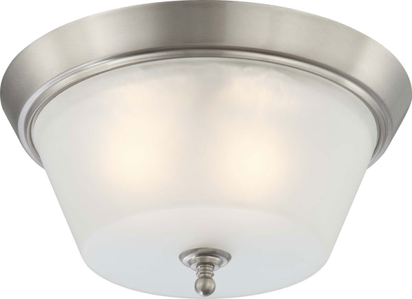 Nuvo Lighting - 60-4153 - Three Light Flush Mount - Surrey - Brushed Nickel from Lighting & Bulbs Unlimited in Charlotte, NC