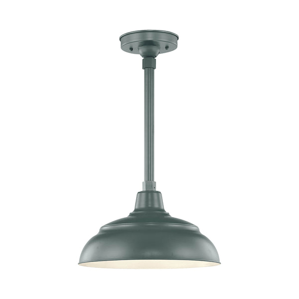 Millennium - RWHS14-SG - One Light Pendant - R Series - Satin Green from Lighting & Bulbs Unlimited in Charlotte, NC