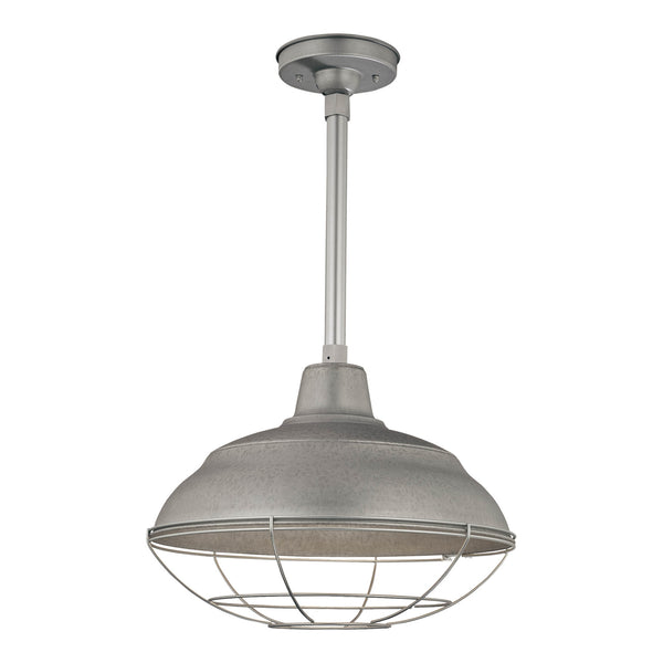 Millennium - RWHS17-GA - One Light Pendant - R Series - Galvanized from Lighting & Bulbs Unlimited in Charlotte, NC