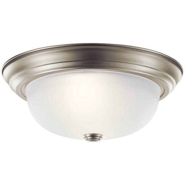 Kichler - 8112NI - Two Light Flush Mount - No Family - Brushed Nickel from Lighting & Bulbs Unlimited in Charlotte, NC