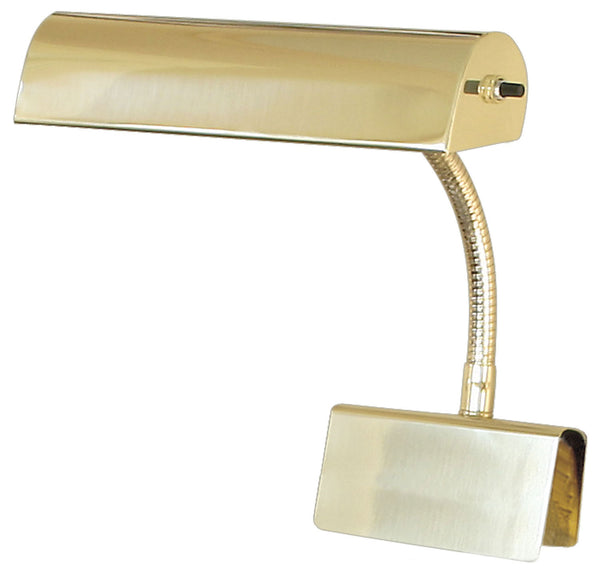One Light Piano Lamp from the Grand Piano Collection in Polished Brass Finish by House of Troy (on Backorder ~2/2/2023*)