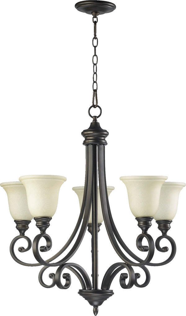 Quorum - 6154-5-86 - Five Light Chandelier - Bryant - Oiled Bronze from Lighting & Bulbs Unlimited in Charlotte, NC