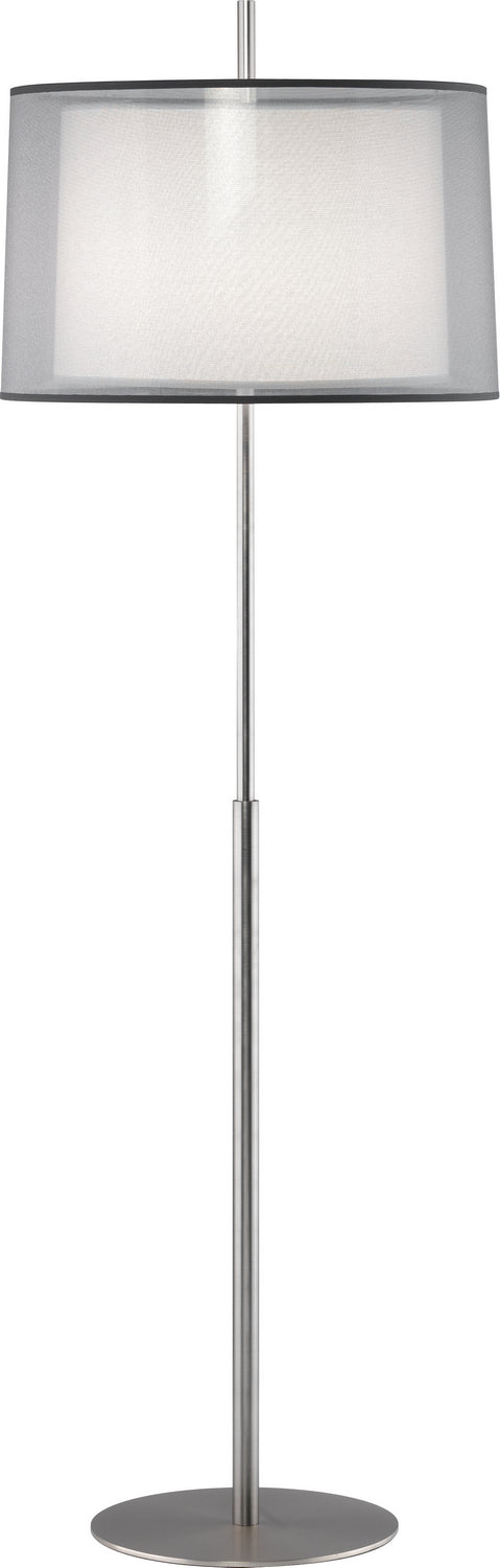 Robert Abbey - S2191 - One Light Floor Lamp - Saturnia - Stainless Steel from Lighting & Bulbs Unlimited in Charlotte, NC