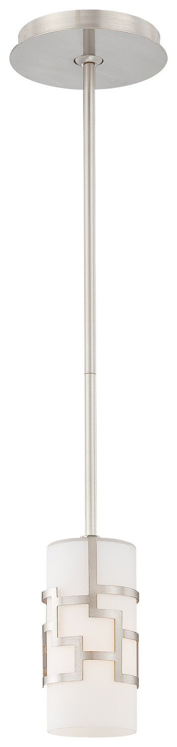 George Kovacs - P196-084 - One Light Mini Pendant - Alecia'S Necklace - Brushed Nickel from Lighting & Bulbs Unlimited in Charlotte, NC
