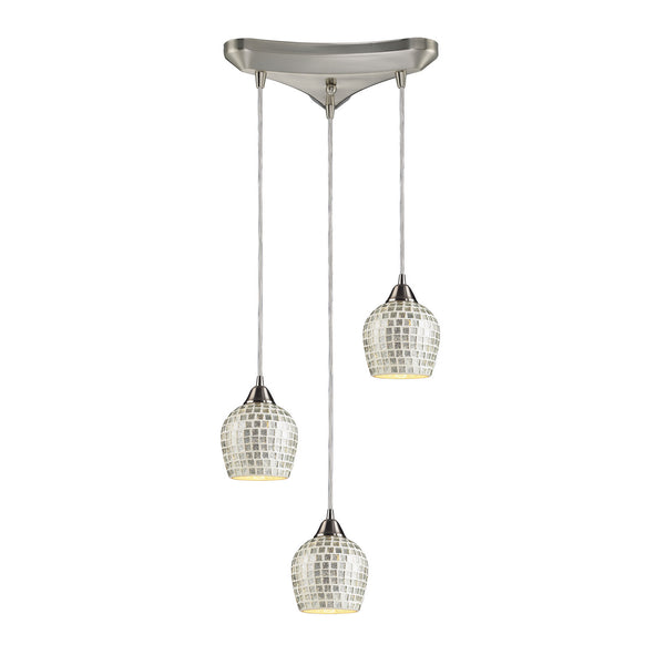 ELK Home - 528-3SLV - Three Light Pendant - Fusion - Satin Nickel from Lighting & Bulbs Unlimited in Charlotte, NC