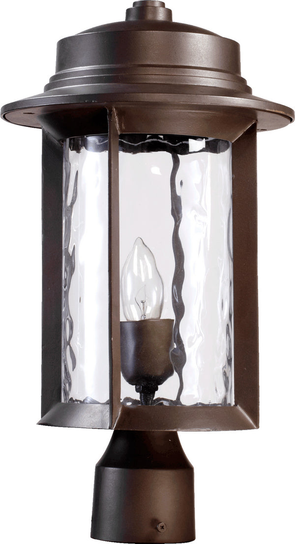 Quorum - 7248-9-86 - One Light Post Mount - Charter - Oiled Bronze from Lighting & Bulbs Unlimited in Charlotte, NC