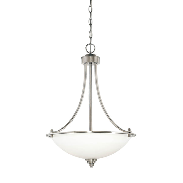 Millennium - 7273-SN - Three Light Pendant - Bristo - Satin Nickel from Lighting & Bulbs Unlimited in Charlotte, NC