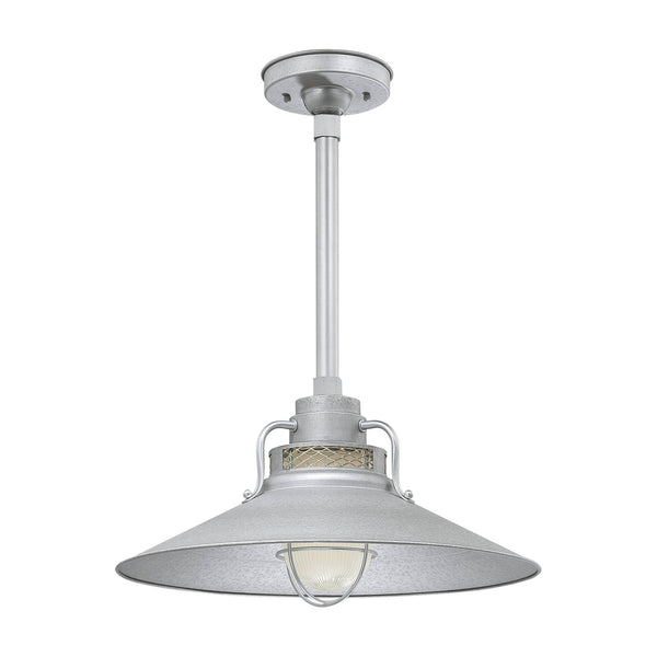 Millennium - RRRS18-GA - One Light Pendant - R Series - Galvanized from Lighting & Bulbs Unlimited in Charlotte, NC