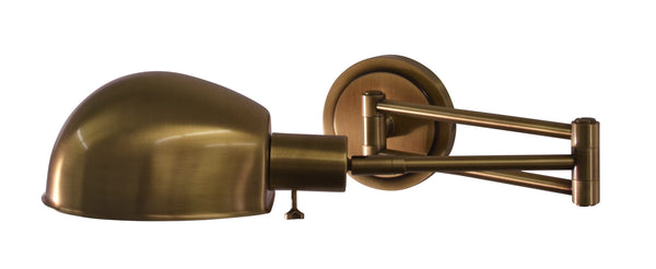 One Light Wall Sconce from the Addison Collection in Antique Brass Finish by House of Troy