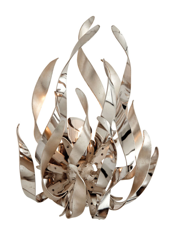 Corbett Lighting - 154-11 - One Light Wall Sconce - Graffiti - Silver Leaf Polished Stainless from Lighting & Bulbs Unlimited in Charlotte, NC