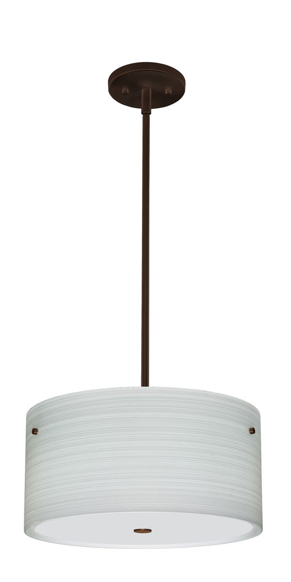 Besa - 1KT-4008KR-BR - Three Light Pendant - Tamburo - Bronze from Lighting & Bulbs Unlimited in Charlotte, NC
