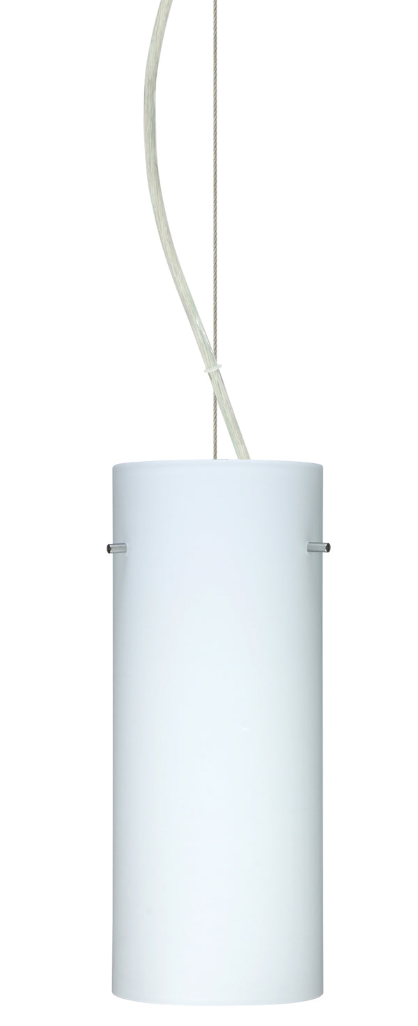 Besa - 1KX-412307-SN - One Light Pendant - Stilo - Satin Nickel from Lighting & Bulbs Unlimited in Charlotte, NC
