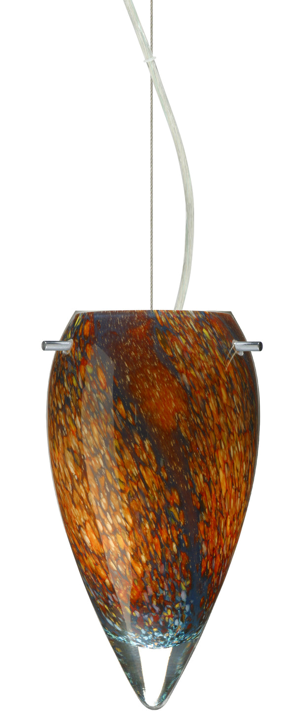 Besa - 1KX-4125CE-SN - One Light Pendant - Juli - Satin Nickel from Lighting & Bulbs Unlimited in Charlotte, NC