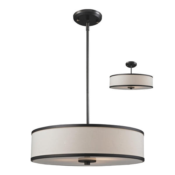 Z-Lite - 165-20 - Three Light Pendant - Cameo - Factory Bronze from Lighting & Bulbs Unlimited in Charlotte, NC