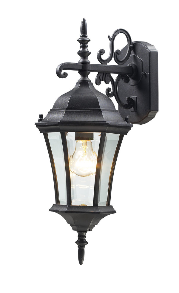Z-Lite - 522S-BK - One Light Outdoor Wall Sconce - Wakefield - Black from Lighting & Bulbs Unlimited in Charlotte, NC