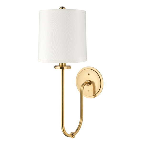 Hudson Valley - 511-AGB - One Light Wall Sconce - Jericho - Aged Brass from Lighting & Bulbs Unlimited in Charlotte, NC