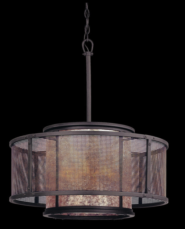 Troy Lighting - F3105-BRZ/SFB - Six Light Pendant - Copper Mountain - Copper Mountain Bronze from Lighting & Bulbs Unlimited in Charlotte, NC