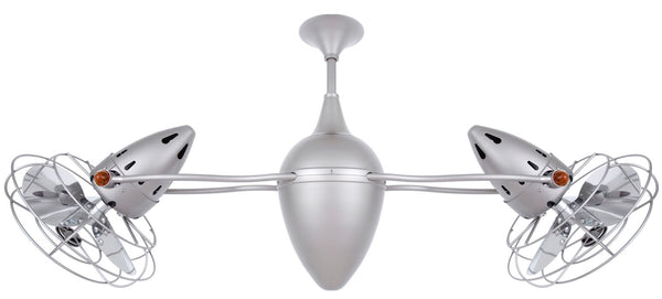 Matthews Fan Company - AR-BN-MTL-DAMP - 48" Ceiling Fan - Ar Ruthiane - Brushed Nickel from Lighting & Bulbs Unlimited in Charlotte, NC