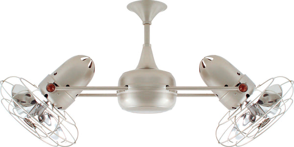 Matthews Fan Company - DD-BN-MTL-DAMP - 36" Ceiling Fan - Duplo-Dinamico - Brushed Nickel from Lighting & Bulbs Unlimited in Charlotte, NC