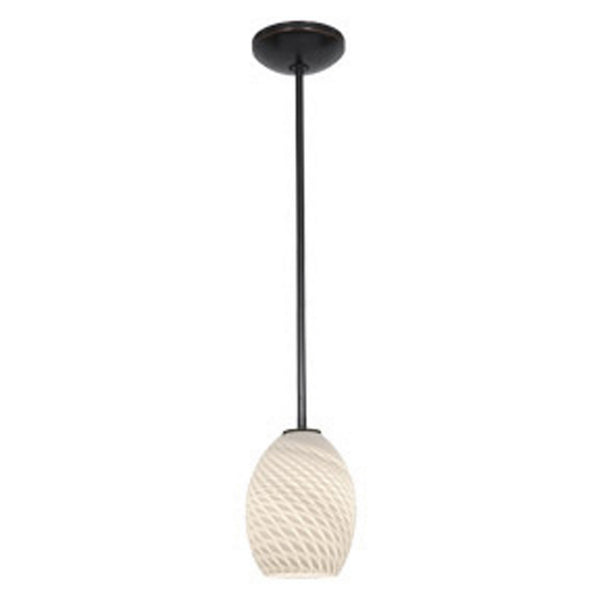 Access - 28023-1R-ORB/WHTFB - One Light Pendant - Brandy FireBird - Oil Rubbed Bronze from Lighting & Bulbs Unlimited in Charlotte, NC