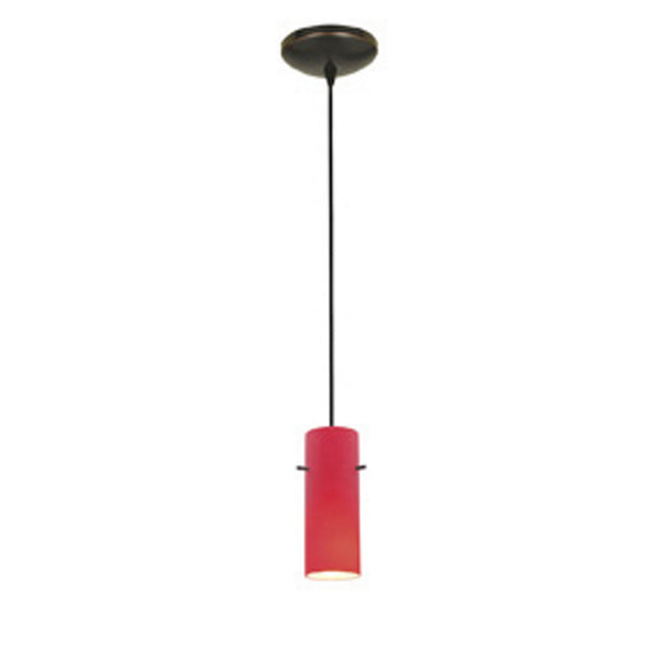 Access - 28030-1C-ORB/RED - One Light Pendant - Cylinder - Oil Rubbed Bronze from Lighting & Bulbs Unlimited in Charlotte, NC