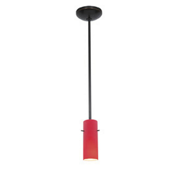 Access - 28030-1R-ORB/RED - One Light Pendant - Cylinder - Oil Rubbed Bronze from Lighting & Bulbs Unlimited in Charlotte, NC