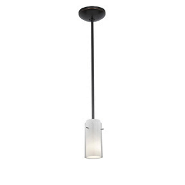Access - 28033-1R-ORB/CLOP - One Light Pendant - Glass'n Glass Cylinder - Oil Rubbed Bronze from Lighting & Bulbs Unlimited in Charlotte, NC