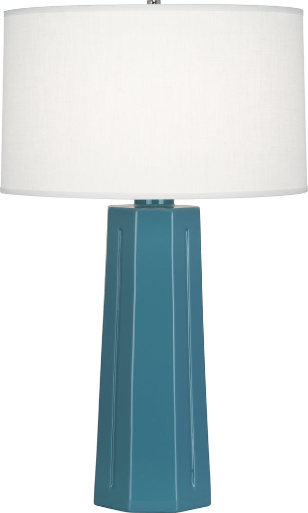 Robert Abbey - OB960 - One Light Table Lamp - Mason - Steel Blue Glazed from Lighting & Bulbs Unlimited in Charlotte, NC
