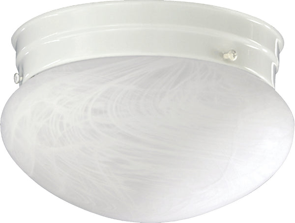 Quorum - 3021-8-6 - Two Light Ceiling Mount - 3021 Faux Alabaster Mushrooms - White from Lighting & Bulbs Unlimited in Charlotte, NC