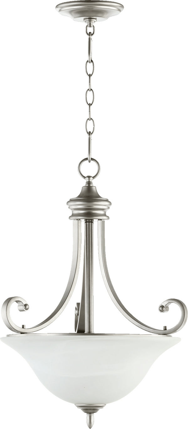 Quorum - 8154-3-64 - Three Light Pendant - Bryant - Classic Nickel from Lighting & Bulbs Unlimited in Charlotte, NC