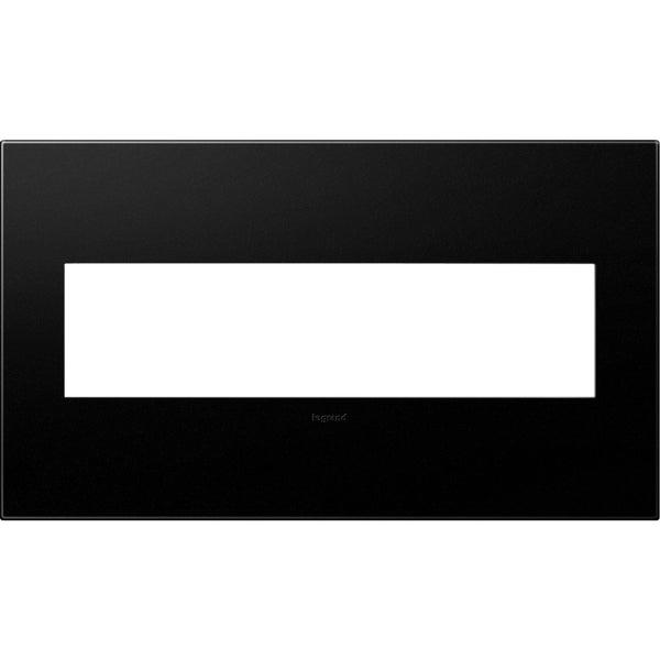 Legrand - AWP4GGR4 - Gang Wall Plate - Adorne - Graphite from Lighting & Bulbs Unlimited in Charlotte, NC