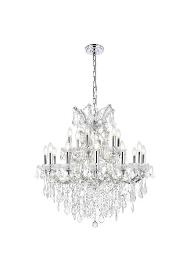 Elegant Lighting - 2800D30C/RC - 19 light Chandelier - Maria Theresa - Chrome from Lighting & Bulbs Unlimited in Charlotte, NC