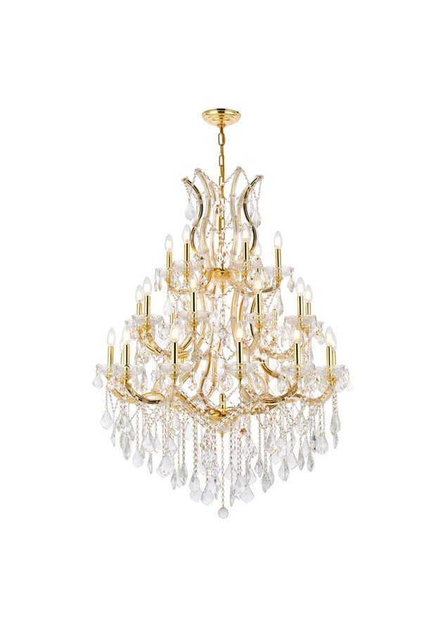Elegant Lighting - 2800D38G/RC - 28 Light Chandelier - Maria Theresa - Gold from Lighting & Bulbs Unlimited in Charlotte, NC