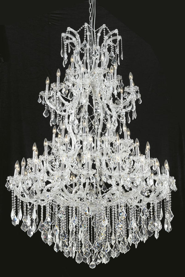Elegant Lighting - 2800G54C/RC - 61 Light Chandelier - Maria Theresa - Chrome from Lighting & Bulbs Unlimited in Charlotte, NC