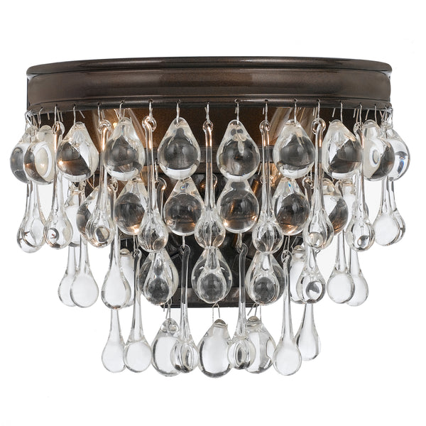 Crystorama - 132-VZ - Two Light Wall Mount - Calypso - Vibrant Bronze from Lighting & Bulbs Unlimited in Charlotte, NC