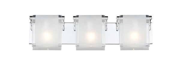 Z-Lite - 169-3V - Three Light Vanity - Zephyr - Chrome from Lighting & Bulbs Unlimited in Charlotte, NC
