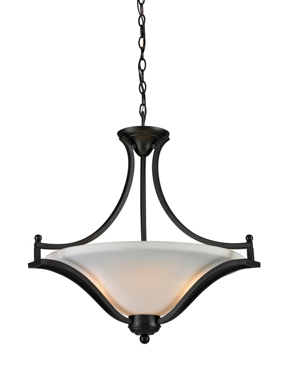 Z-Lite - 703P-MB - Three Light Pendant - Lagoon - Matte Black from Lighting & Bulbs Unlimited in Charlotte, NC