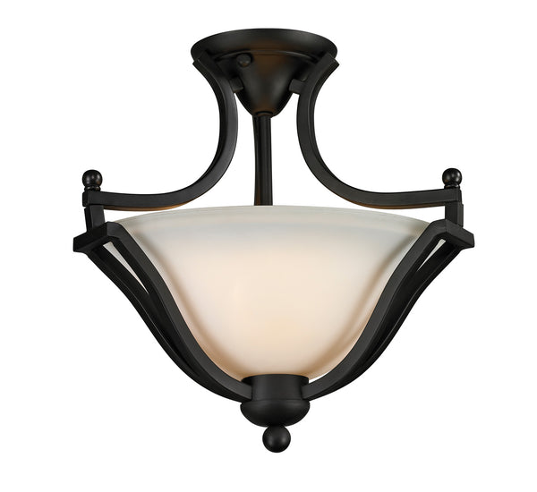 Z-Lite - 703SF-MB - Two Light Semi Flush Mount - Lagoon - Matte Black from Lighting & Bulbs Unlimited in Charlotte, NC